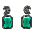 Arete parrot + Drop baguette clásico Arete + Drop de Joyería Regina Castillo