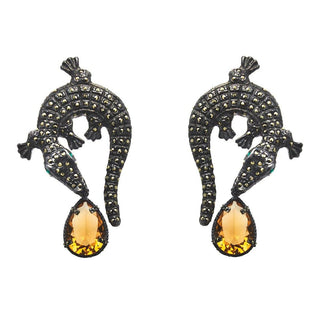 Aretes Dunde + Drop clasico de plata desmontable Arete + Drop de Joyería Regina Castillo