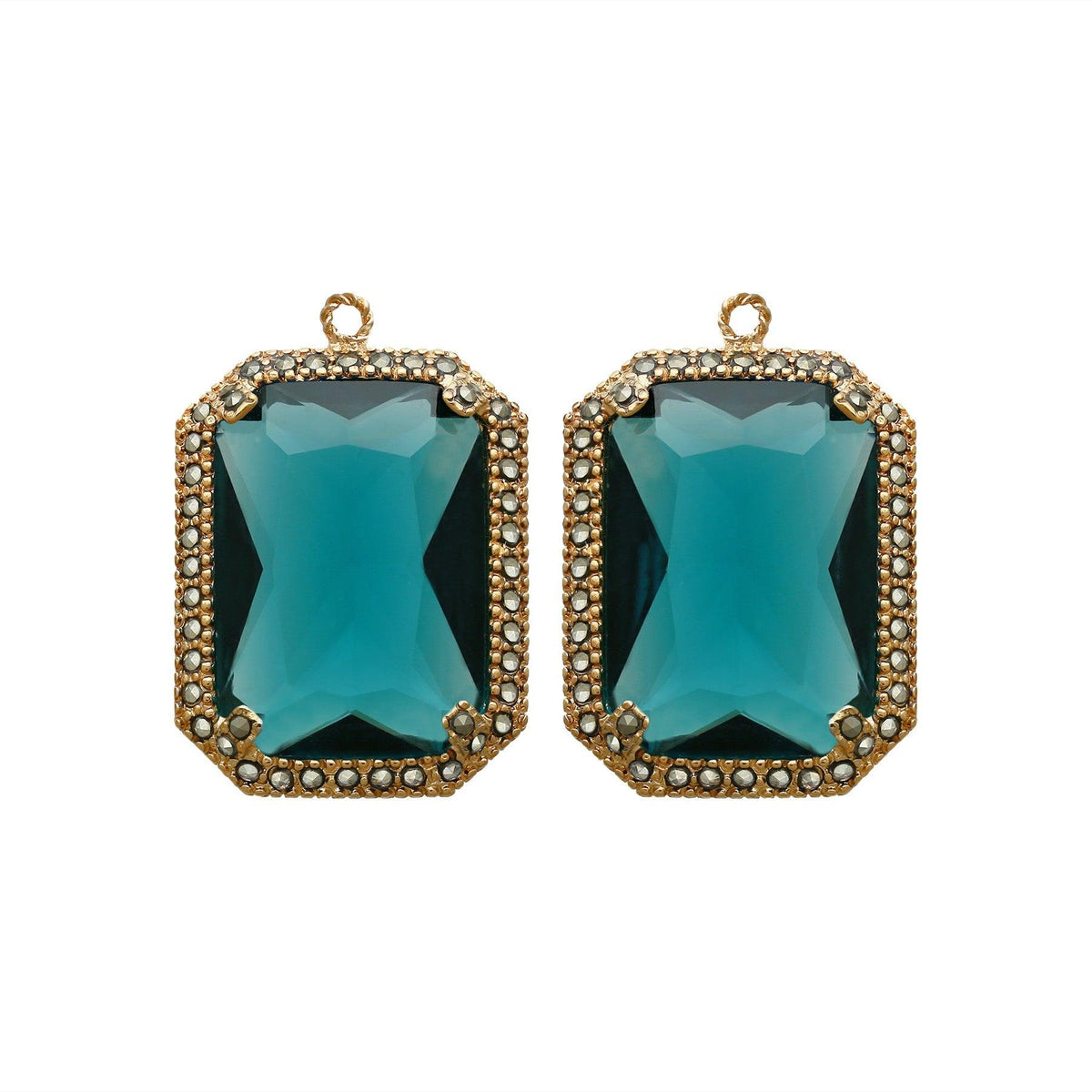 Drop baguette clásico dorado Drops de Joyería Regina Castillo