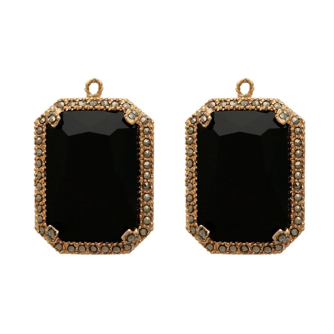 Drop baguette clásico dorado Drops de Joyería Regina Castillo