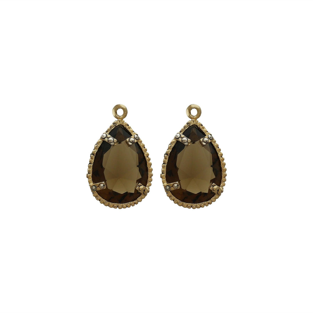 Drop clásico chico con baño de oro Drops de Joyería Regina Castillo