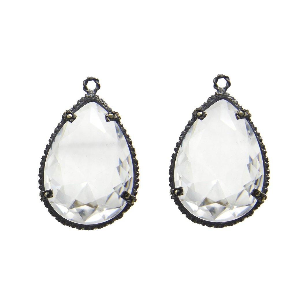 Drop clásico chico con pátina grisácea Drops de Joyería Regina Castillo
