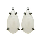Drop mop madre perla blanca con pátina grisáceo Drops de Joyería Regina Castillo