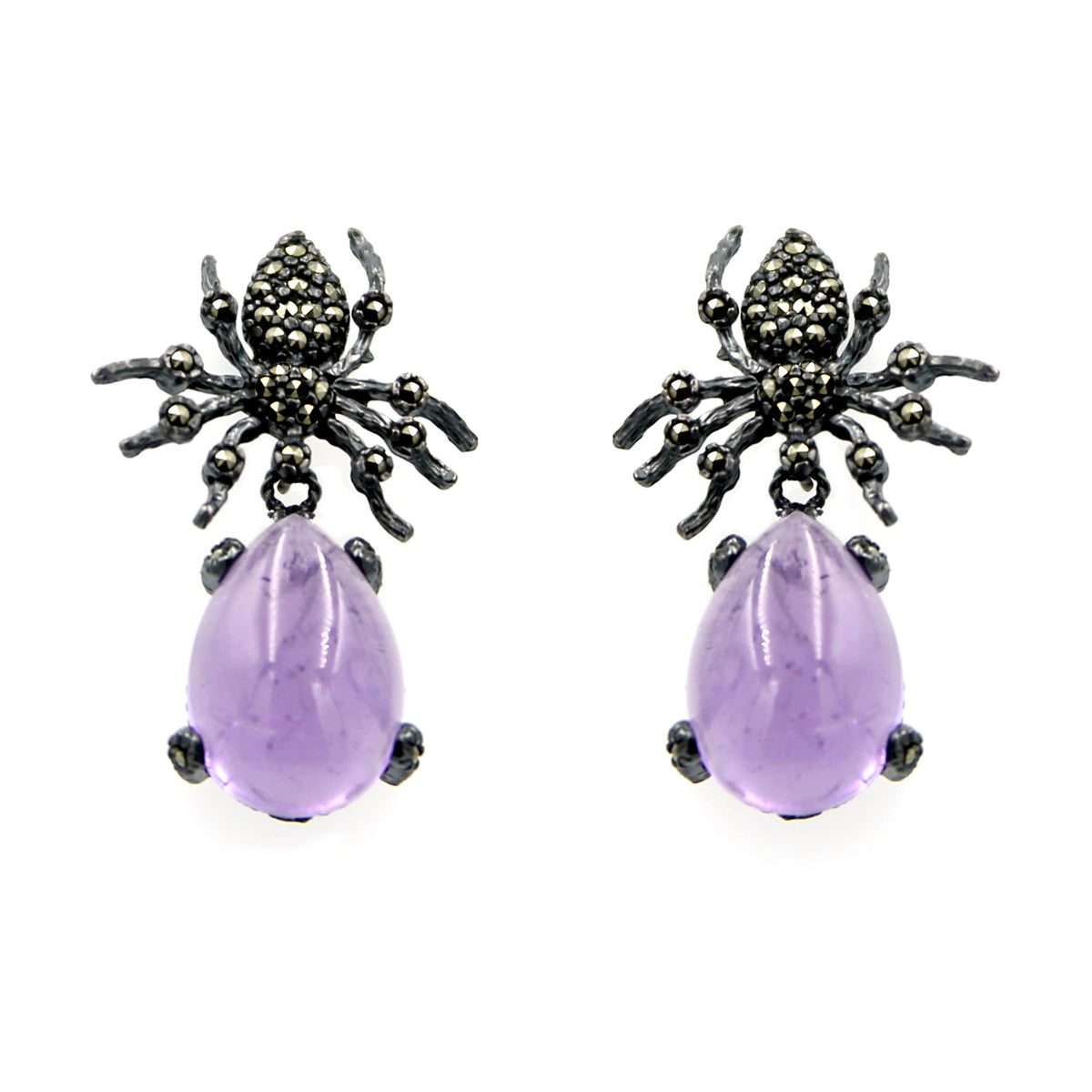 Arete Araña Mom + Drop Clásico de plata Arete + Drop de Joyería Regina Castillo