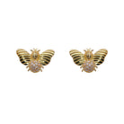 Arete abeja diamantes Aretes de Joyería Regina Castillo